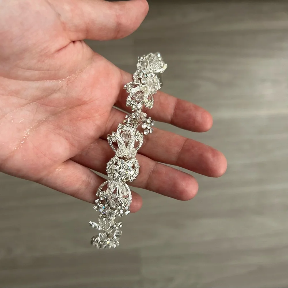 Silver and diamond tiara